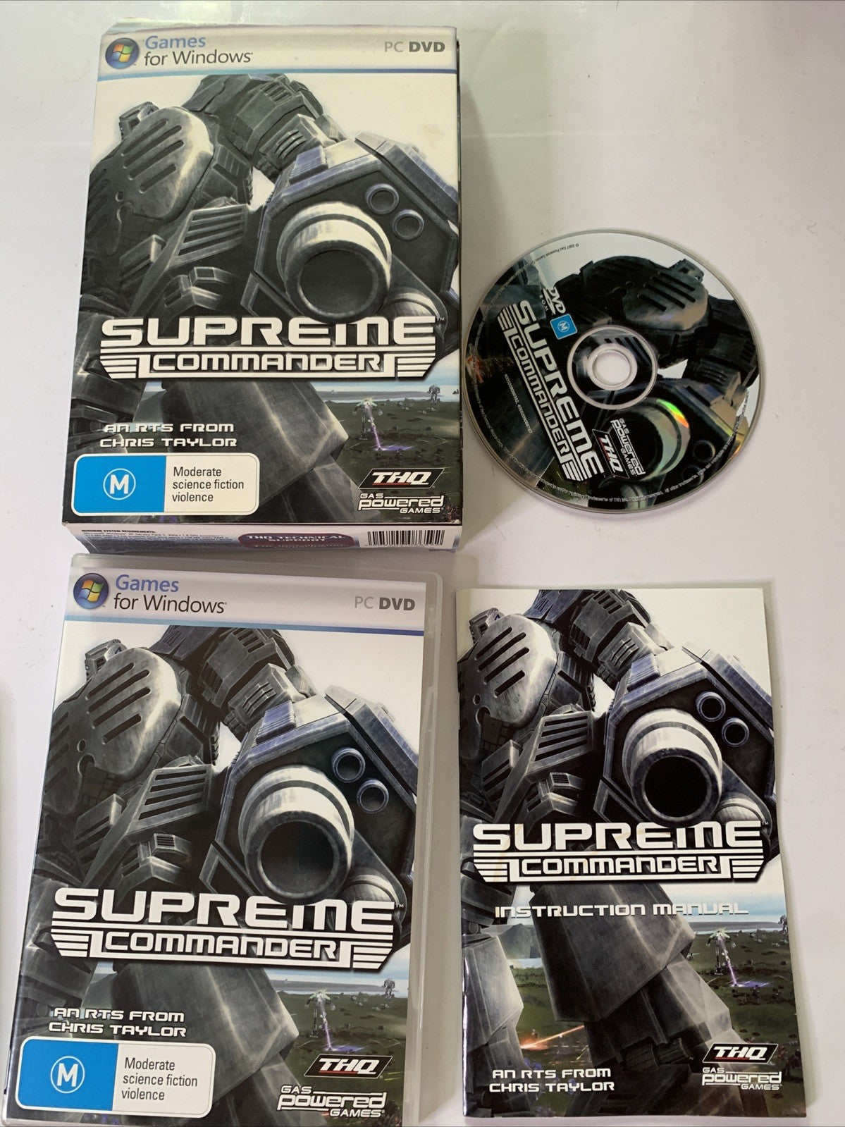 Supreme Commander PC DVD Windows RTS Strategy Game Boxed Complete