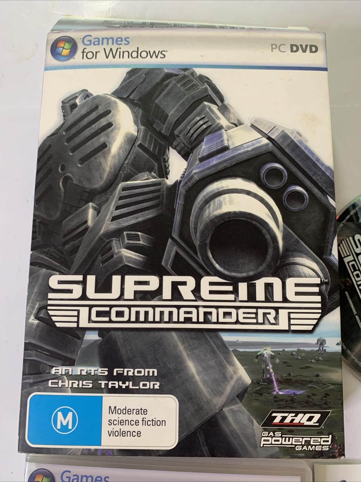 Supreme Commander PC DVD Windows RTS Strategy Game Boxed Complete