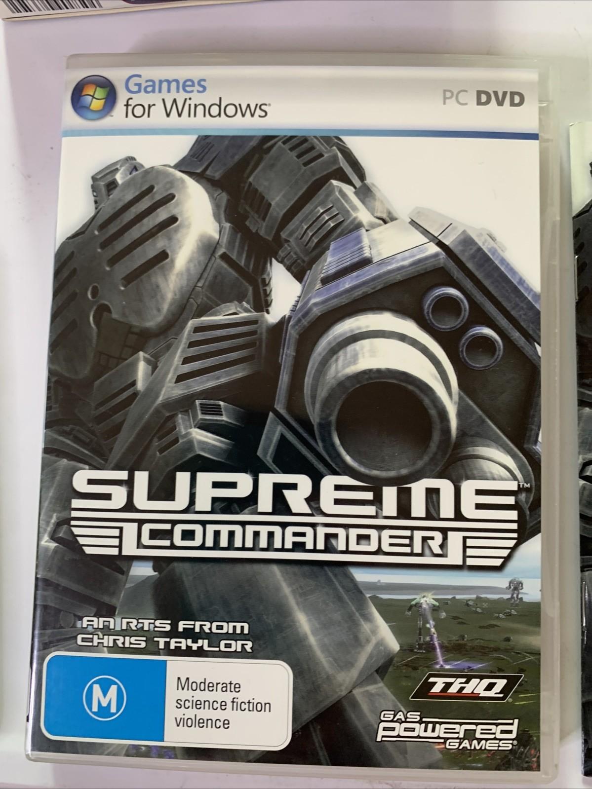 Supreme Commander PC DVD Windows RTS Strategy Game Boxed Complete