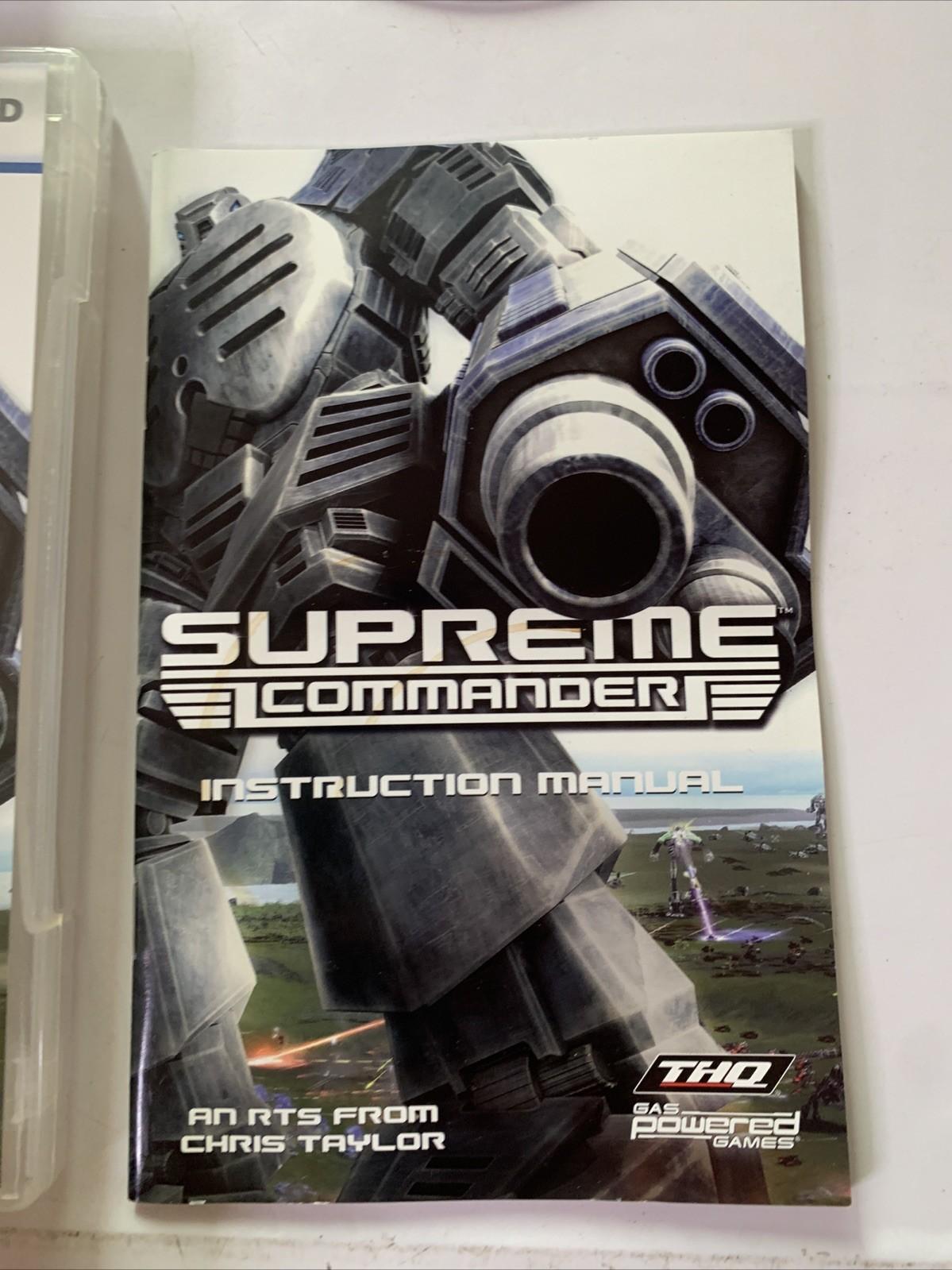 Supreme Commander PC DVD Windows RTS Strategy Game Boxed Complete