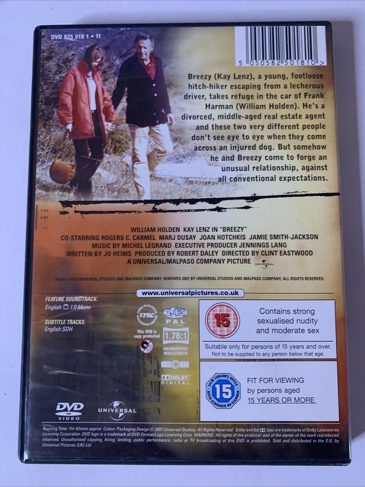 Breezy (DVD, 1973) William Holden, Kay Lenz, Clint Eastwood Region 4 &2