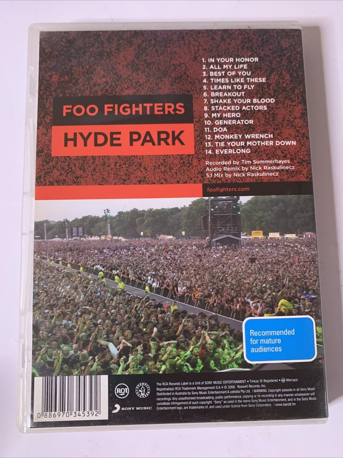 Foo Fighters – Hyde Park (DVD, 2006) All Regions