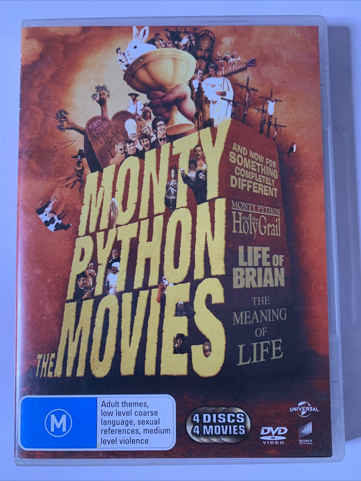 Monty Python Movies: Life Of Brian / Holy Grail / Meaning Life / Different DVD