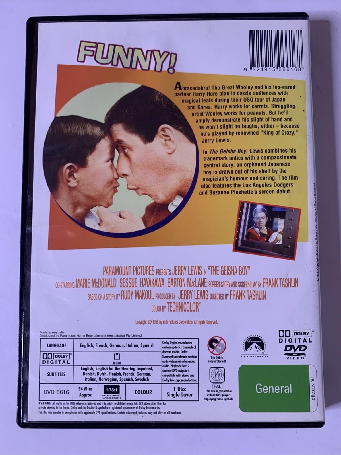The Geisha Boy (DVD, 1958) Jerry Lewis Region 4