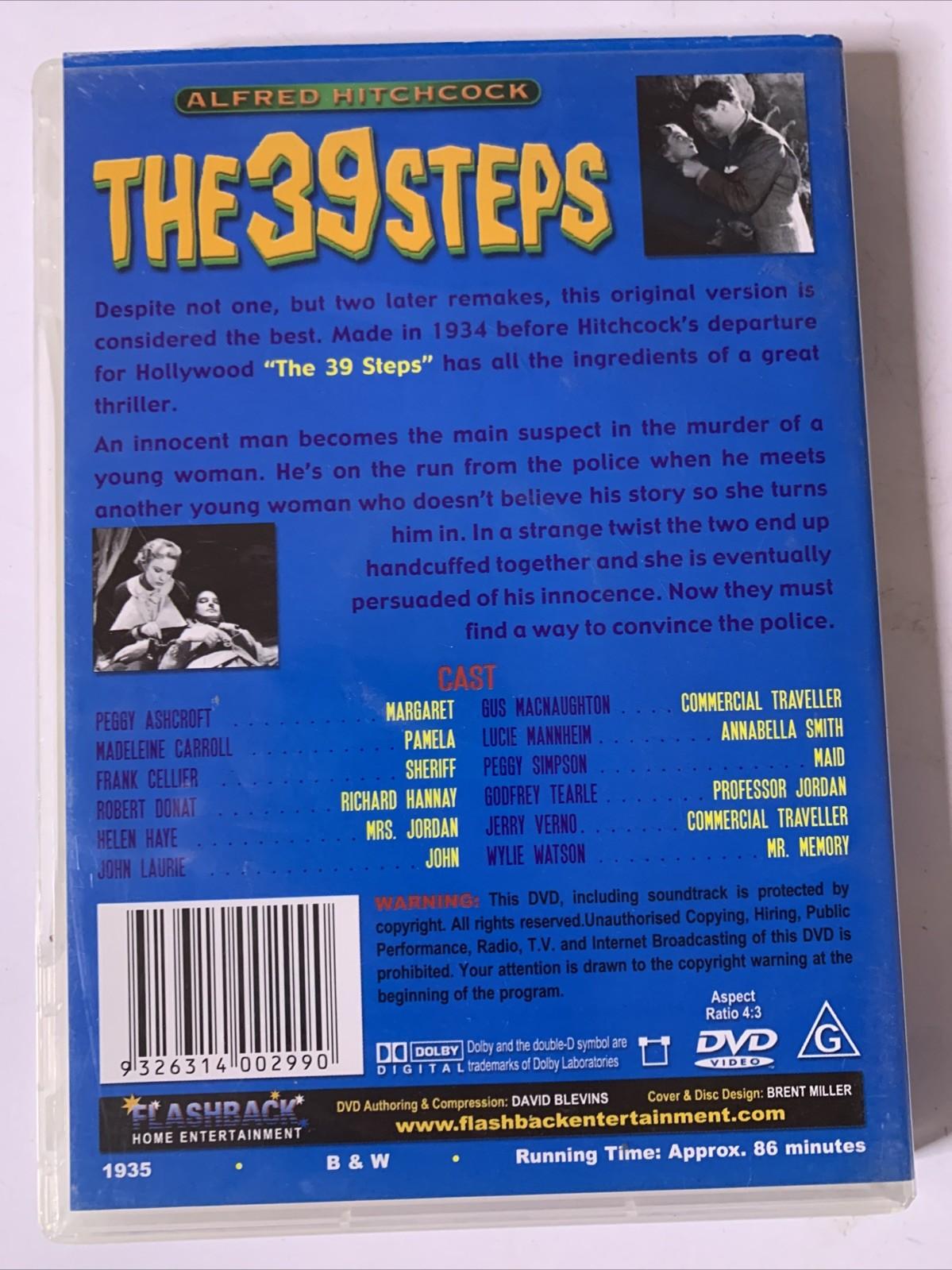 The 39 Steps (DVD, 1935) Alfred Hitchcock Film All Regions