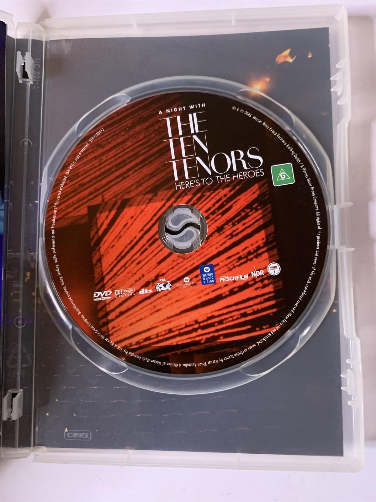 Here's To The Heroes - A Night With The Ten Tenors (DVD, 2006) Region 4 &2