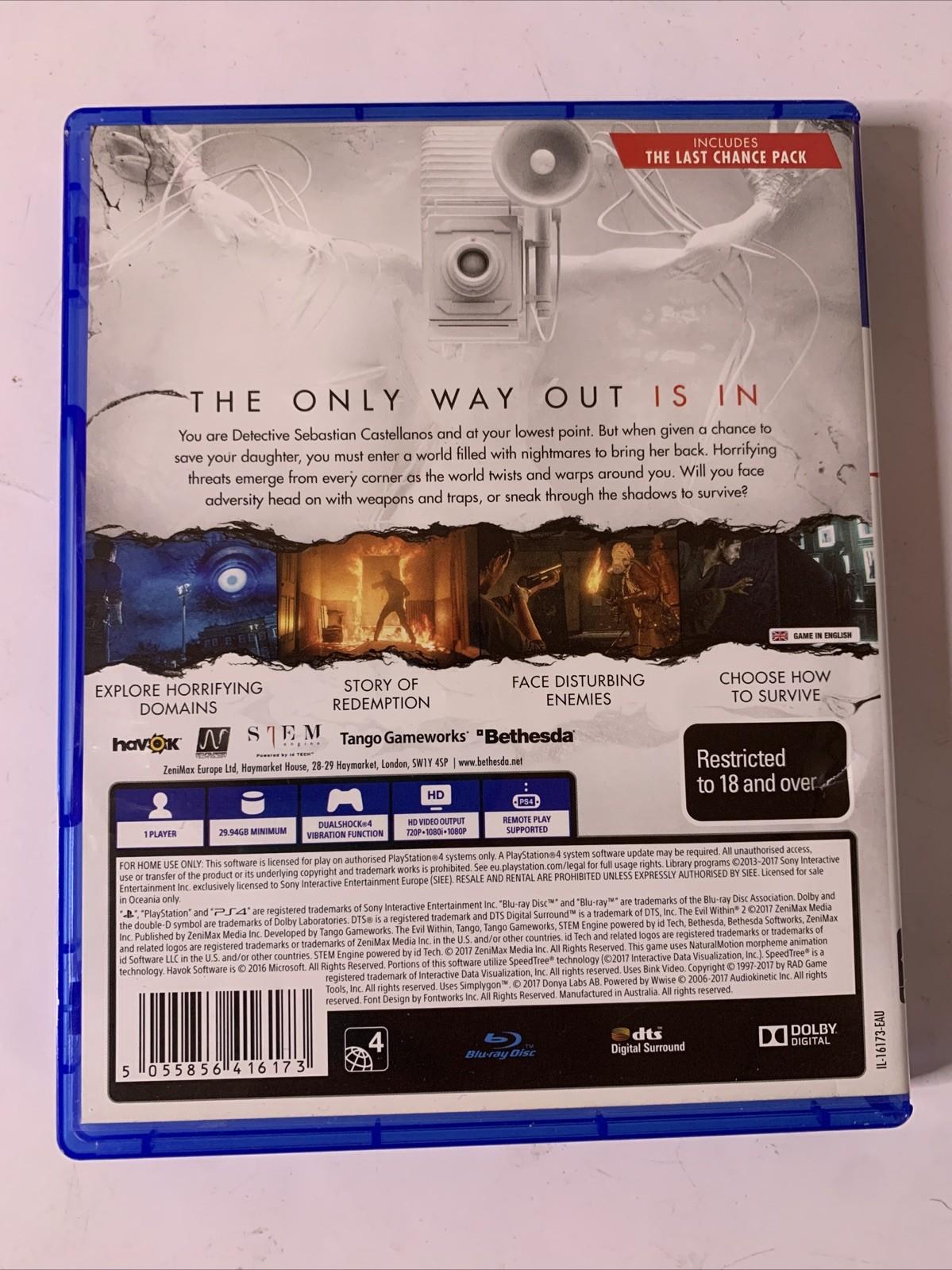 The Evil Within 2 PS4 Sony PlayStation 4 Game