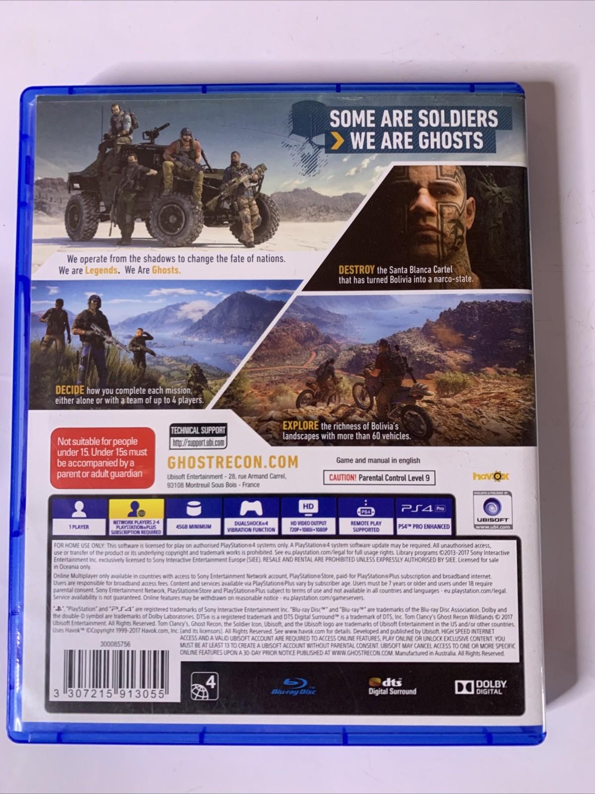 Tom Clancy's Ghost Recon Wildlands PS4 Sony PlayStation 4 Game