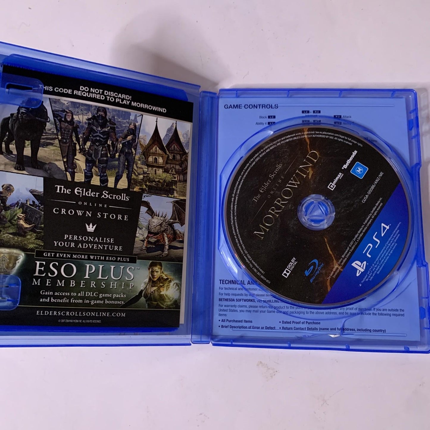 The Elder Scrolls Online PS4 Sony Playstation 4 PS4 Game