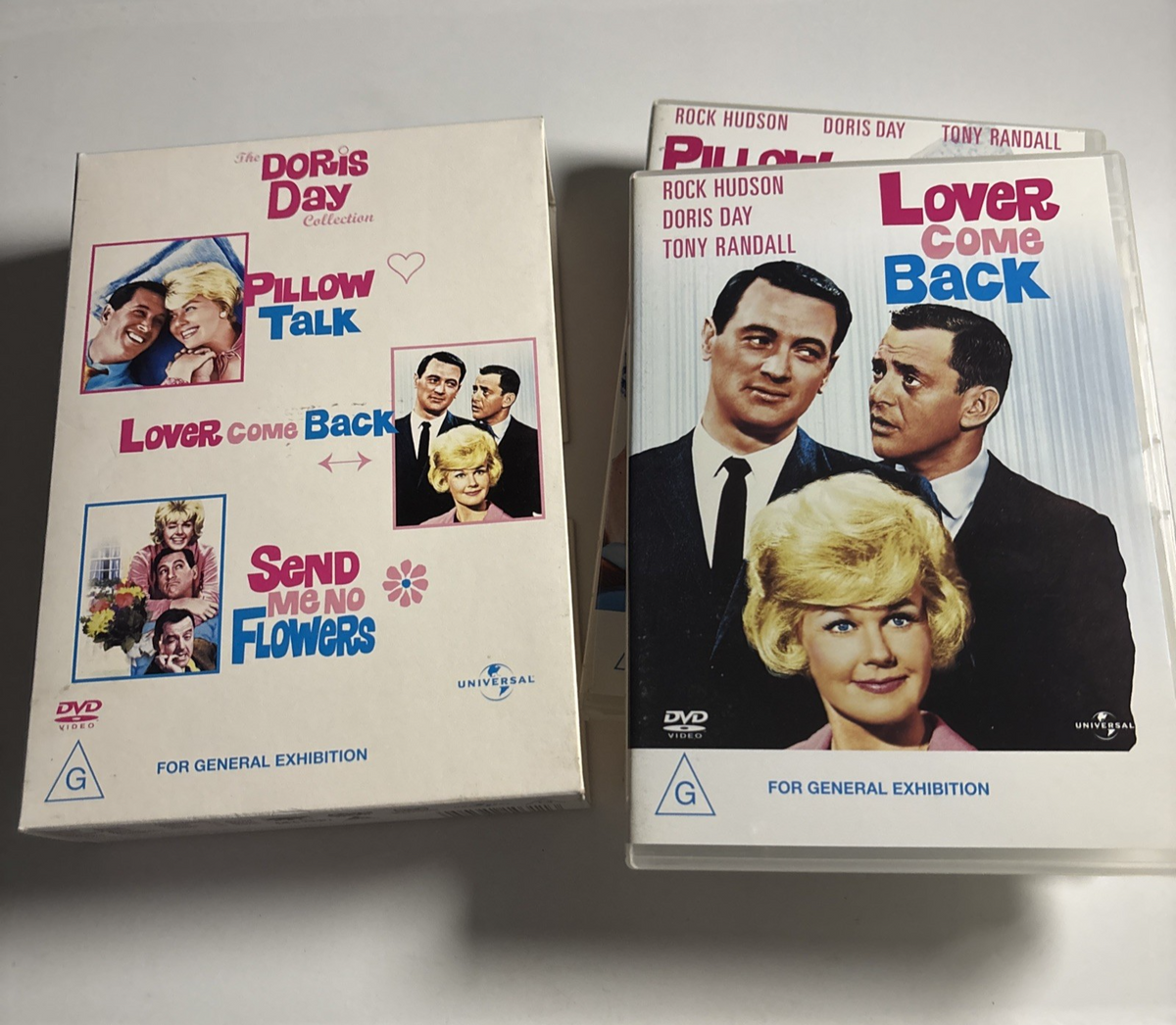 Doris Day: Lover Come Back / Pillow Talk / Send Me No Flowers (DVD) Region 4,2