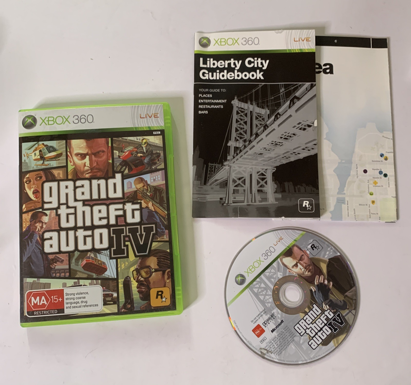 Grand Theft Auto IV GTA 4 Microsoft XBOX 360 PAL Game Complete