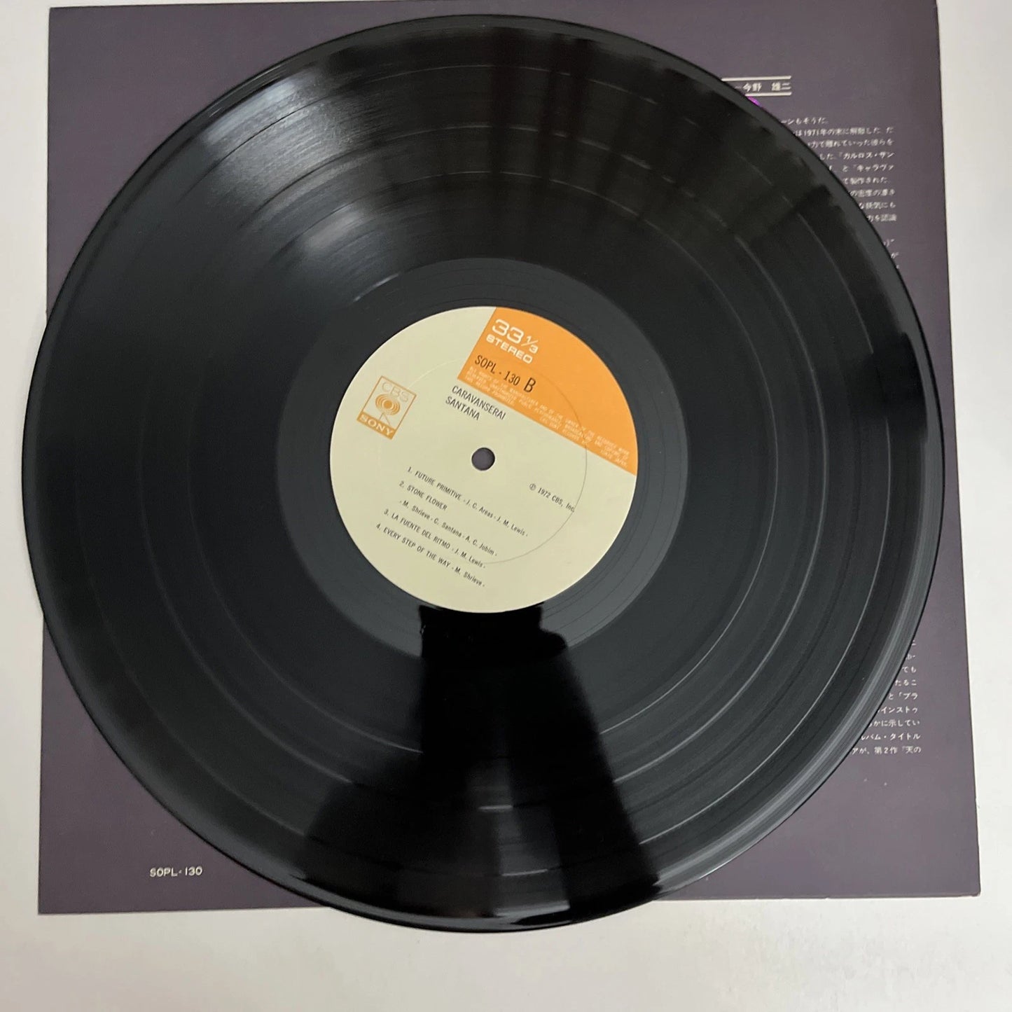 Santana – Caravanserai (Vinyl, 1972) Japan LP Album Record SOPL 130