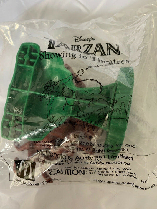 McDonald's Happy Meal Disney Tarzan Brown Monkeys From 1999 Sealed