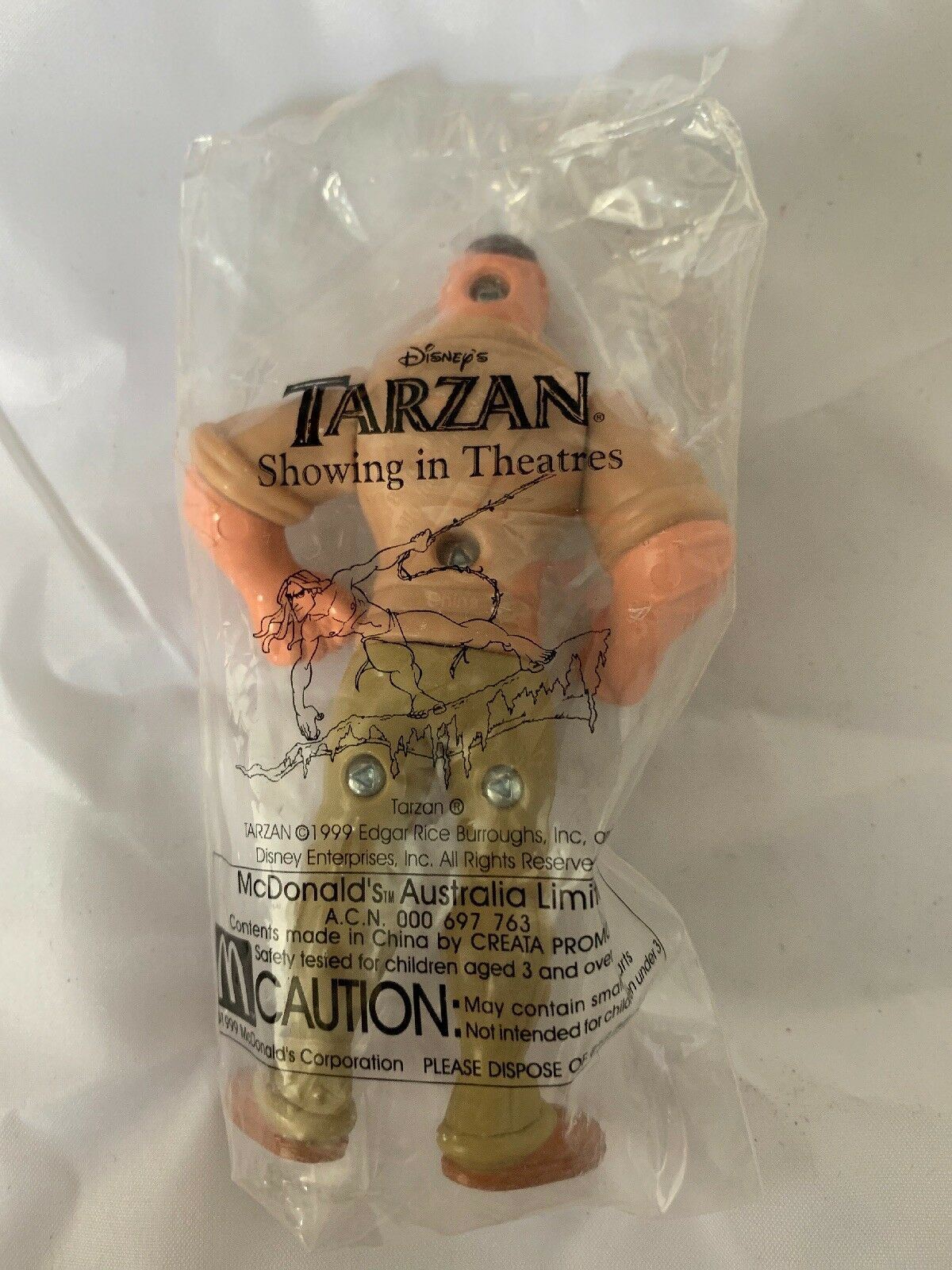 McDonald's Happy Meal Disney Tarzan Clayton From 1999  Sealed
