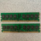 2x 1GB Kingston KVR800D2N5/1G PC2-6400U DDR2 Non-ECC 240-Pin Desktop Memory RAM