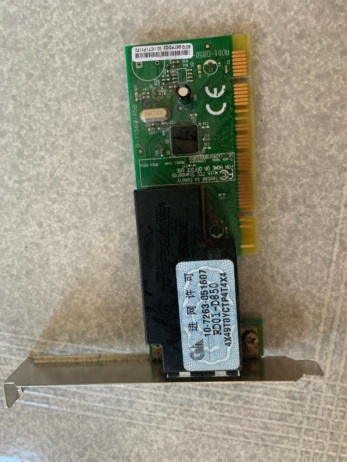 Genuine Dell RD01-D850 Conexant Desktop PCI 56 Mbps Fax Modem 0C3776