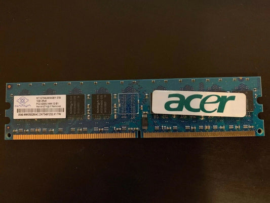 1GB Nanya DDR2-533 RAM PC2-4200U 2Rx8 NT1GT64U8HA0BY-37B Storage Memory Modules