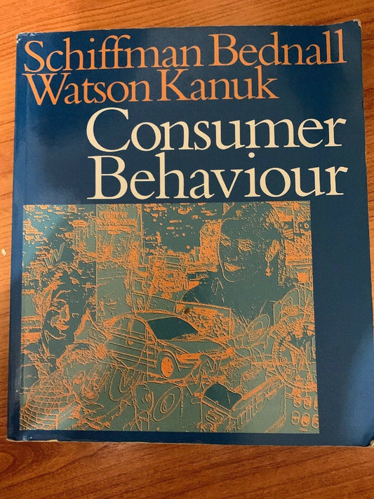 CONSUMER BEHAVIOUR Bednall  Schiffman  Kanuk Watson 1997