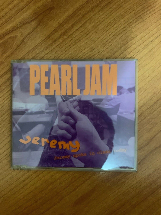 PEARL JAM JEREMY 3 TRACK RARE OOP AUSTRALIAN CD SINGLE UNRELEASED TRACKS