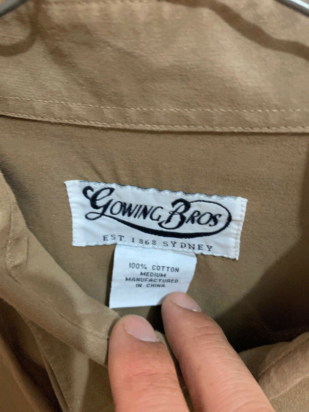 Gowing Bros Shirt Medium Men's Size 100% Cotton