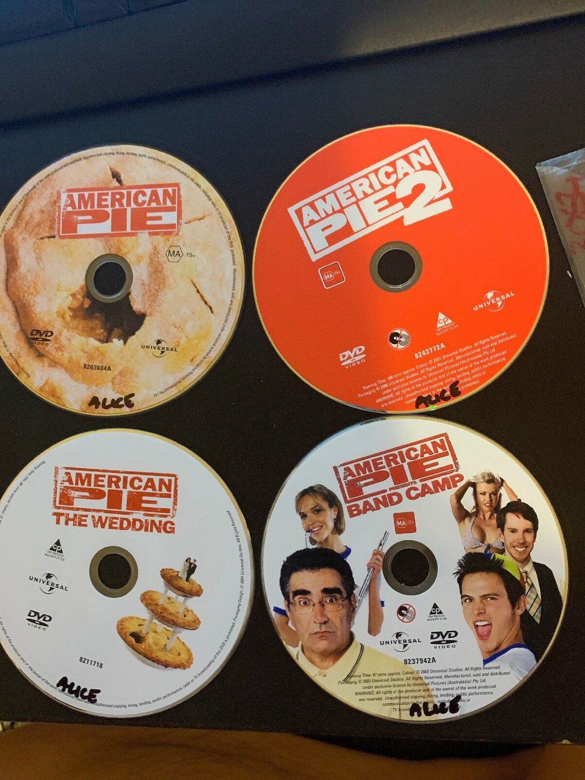 American Pie 4 DVD Set: 1, 2, The Wedding, Band Camp