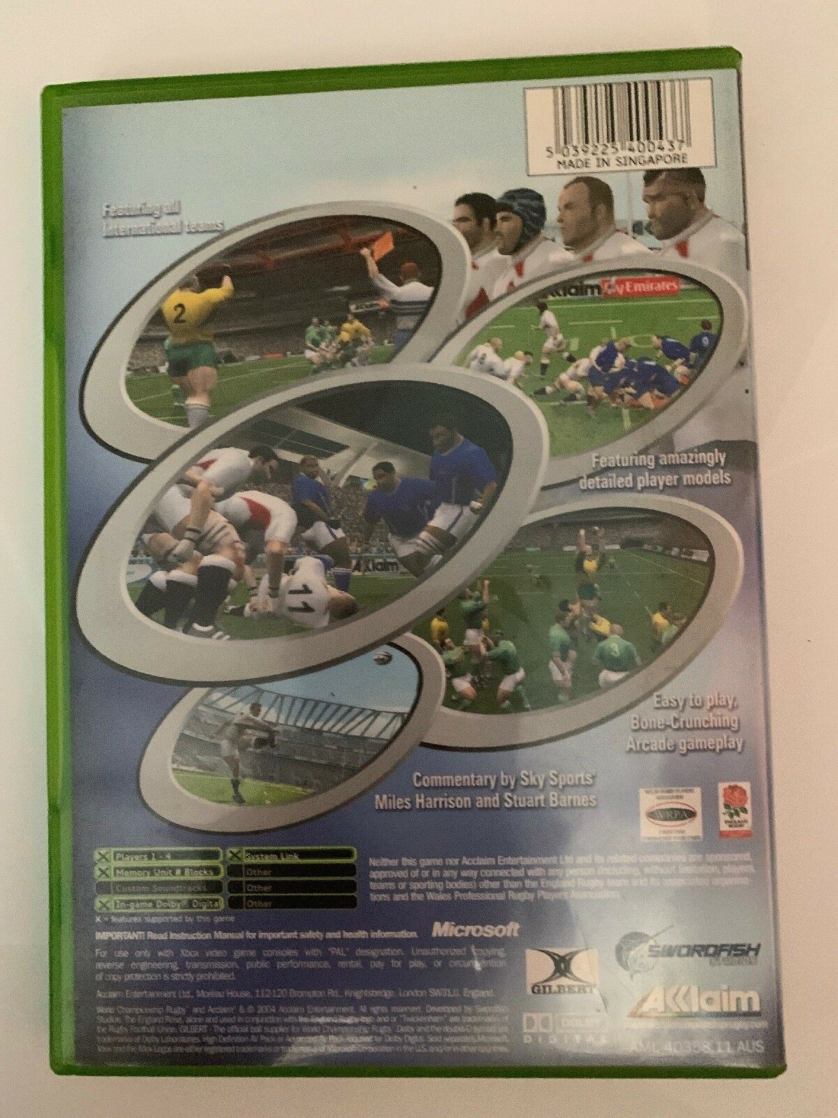 World Championship Rugby WCR Union (Microsoft Xbox Original, 2004) Complete