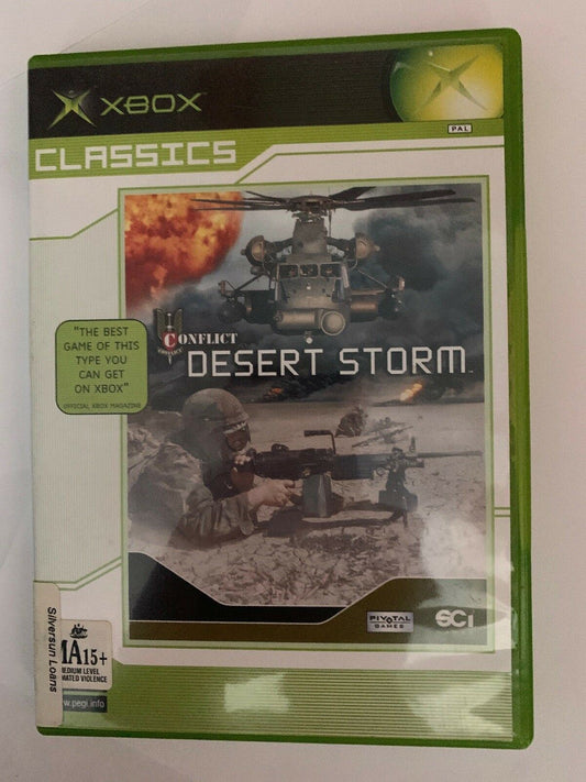 Xbox Original - Conflict Desert Storm - Very Good Condition Including Manual