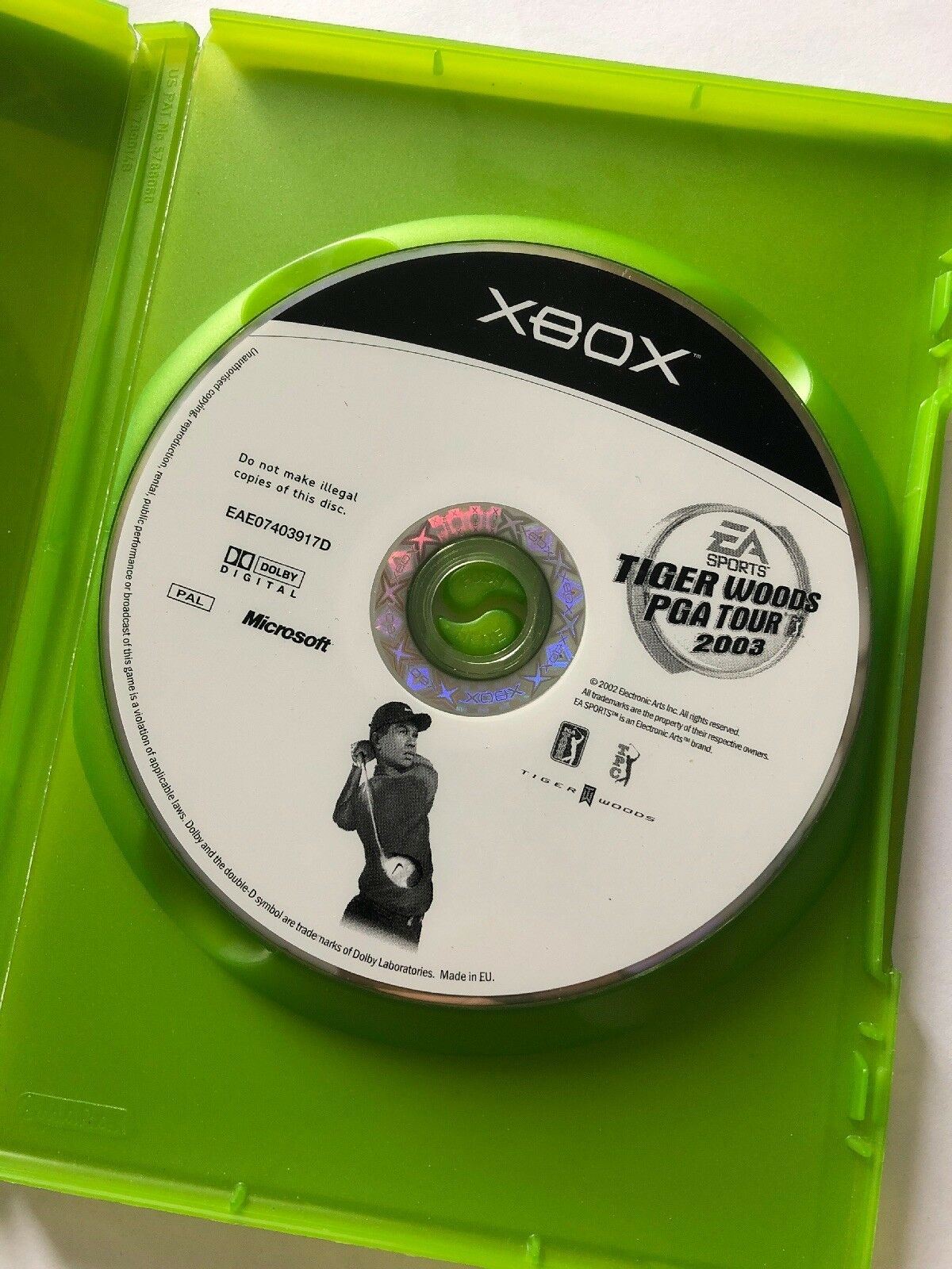 Tiger Woods PGA Tour 2003 Xbox (Original) Game USED