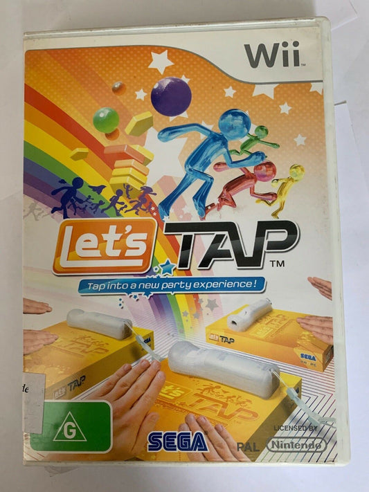 Let's Tap - Nintendo Wii PAL SEGA Family Party Game