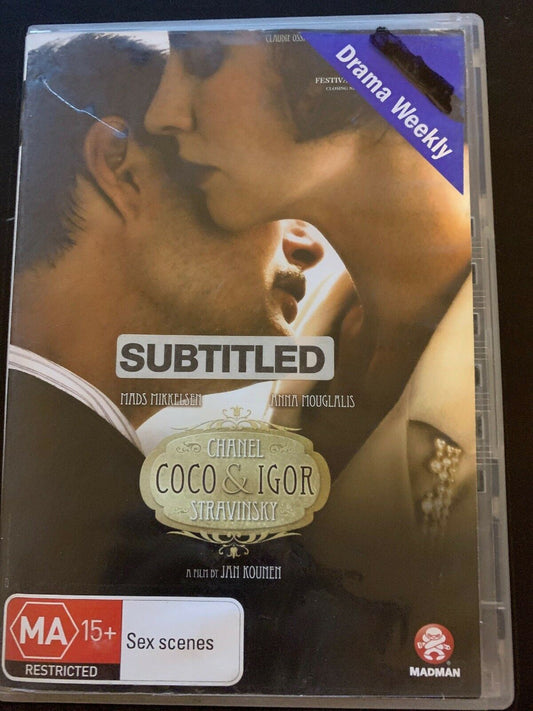 Coco Chanel & Igor Stravinsky (DVD, 2009) Mads Mikkelsen, Anna Mouglalis Region4