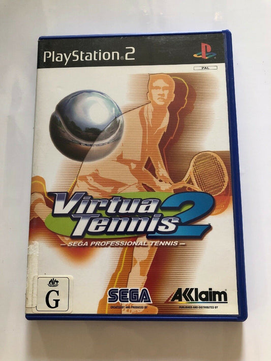 Virtua Tennis 2 - PS2 PlayStation 2 PAL SEGA Game with Manual