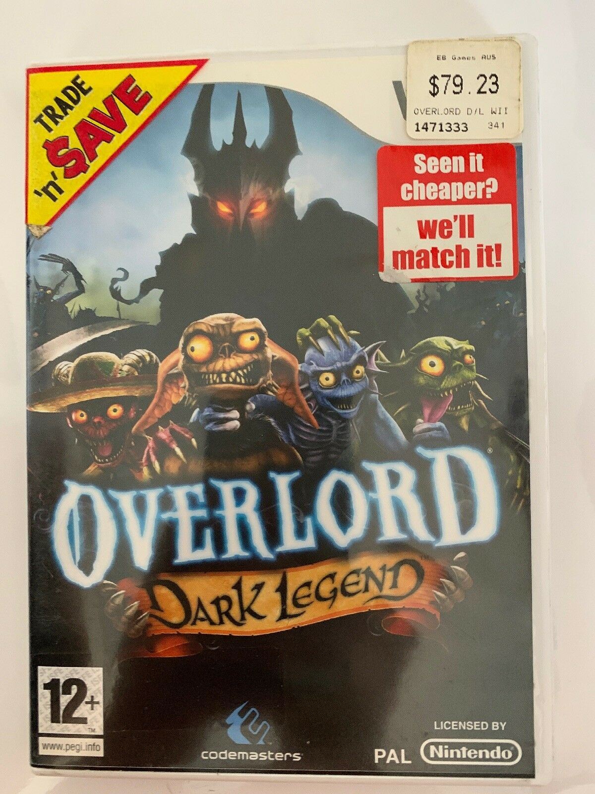 Overlord: Dark Legend - Nintendo Wii with Manual