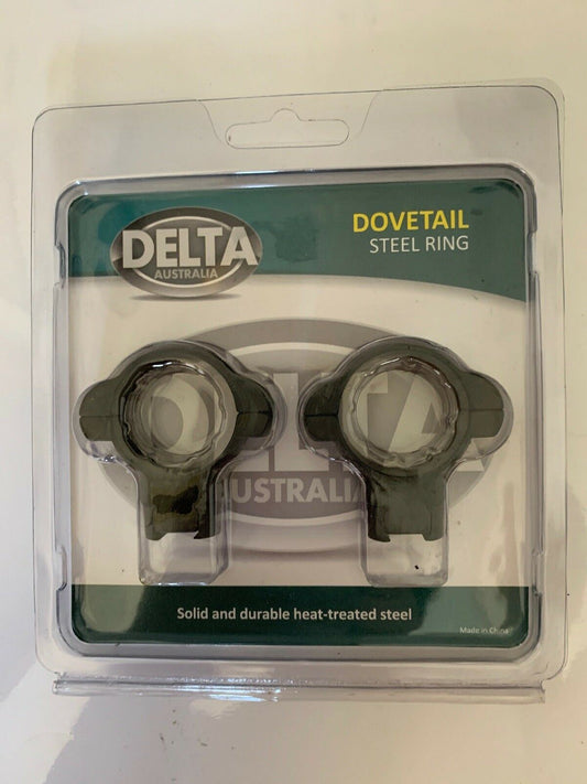 Delta Dovetail Steel Rings SR-3002NH 30mm High Profile 2 Screws