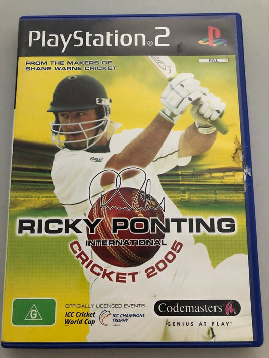 Ricky Ponting International Cricket 2005 - Playstation PS2 PAL Game