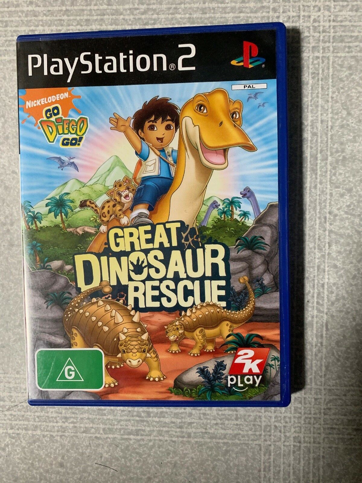 Go, Diego, Go! Great Dinosaur Rescue - PlayStation PS2 PAL Game with Manual