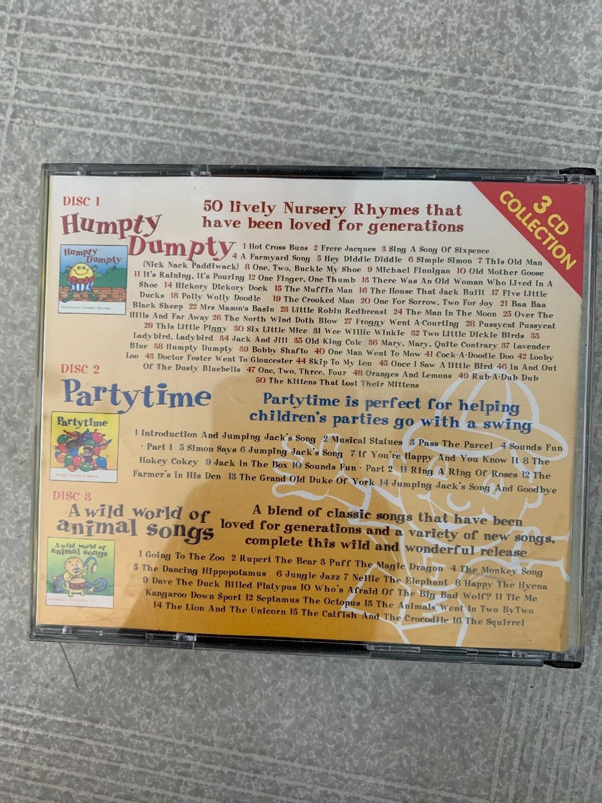 Partytime For Kids 3 Cd Collection. 80 Fun Songs, Games & Rymes