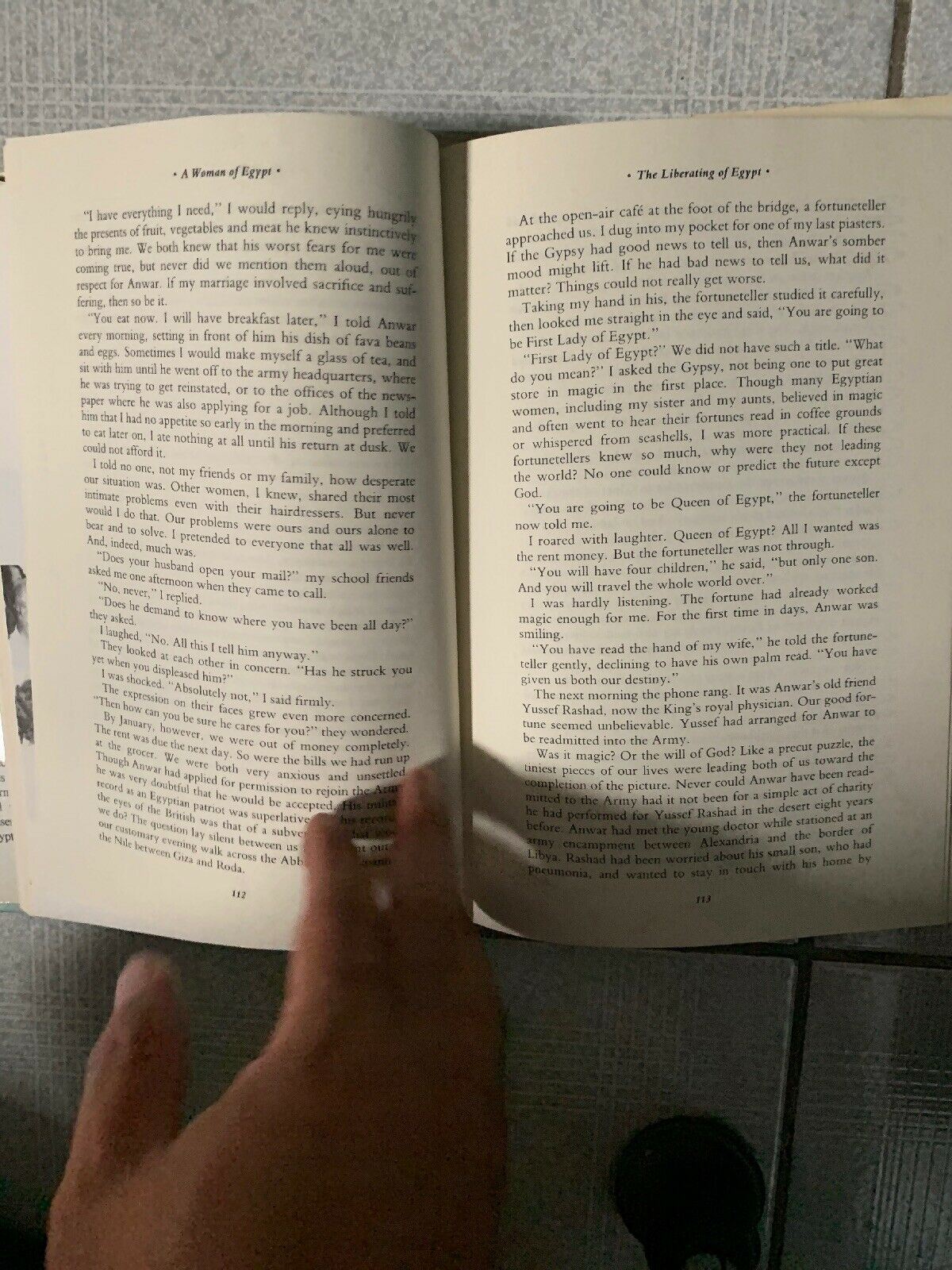 A Woman Of Egypt, Jehan Sadat (1987) Vintage Hardcover Book