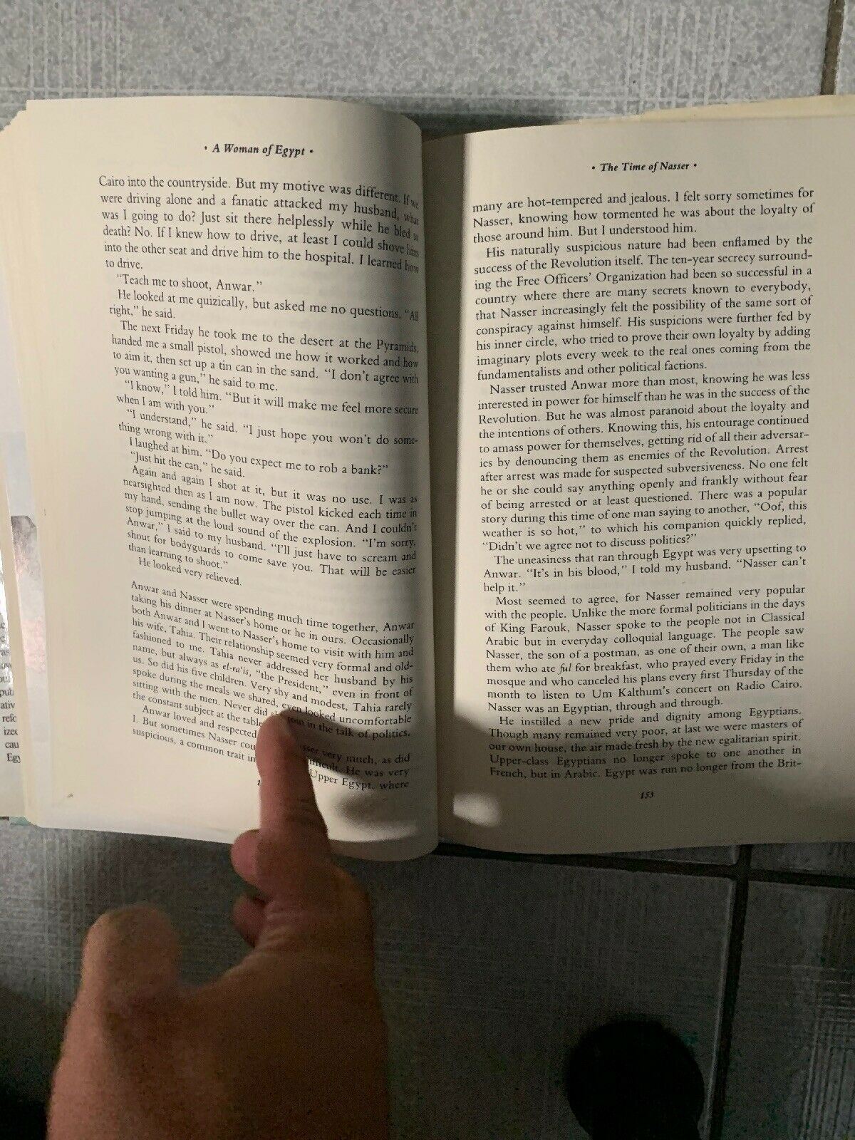 A Woman Of Egypt, Jehan Sadat (1987) Vintage Hardcover Book