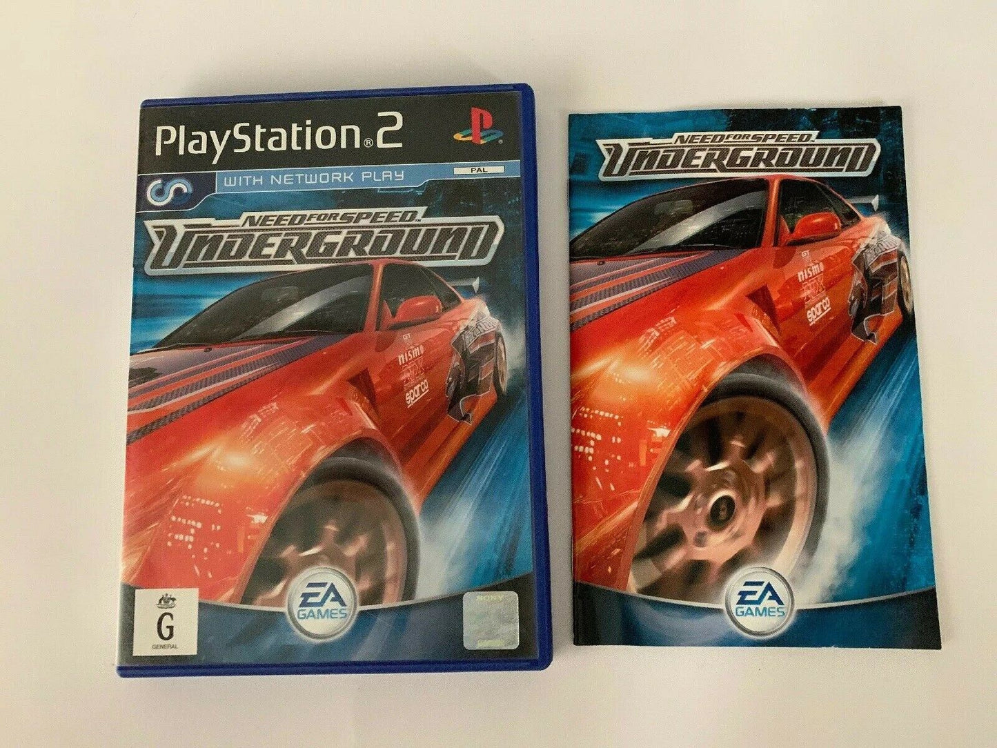 Need for Speed Underground 2 (Sony PlayStation 2, 2005) Includes Manual