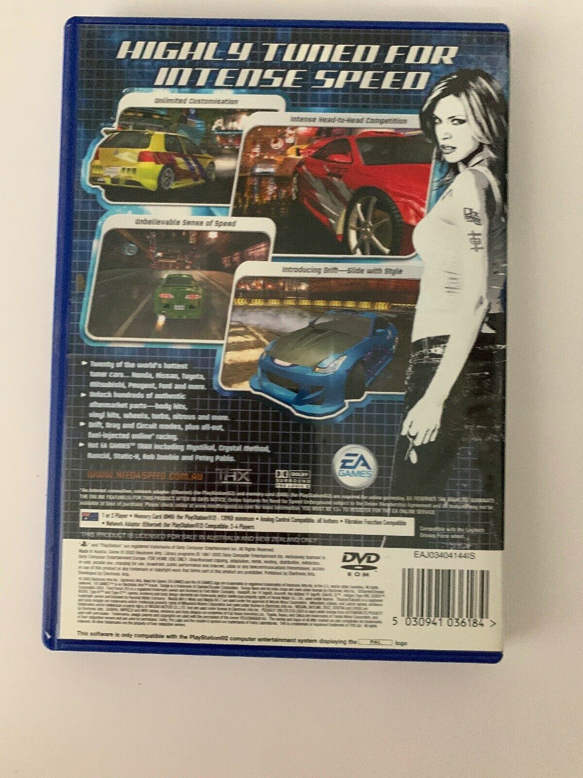 Need for Speed Underground 2 (Sony PlayStation 2, 2005) Includes Manual