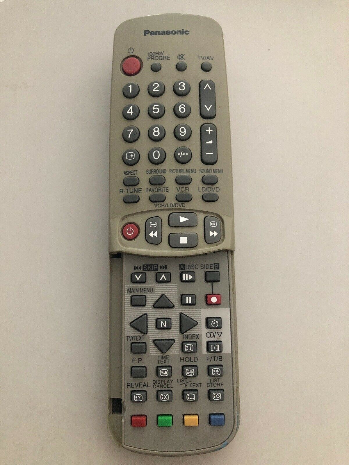 Genuine Panasonic EUR511049 Original Remote Control TV VCR DVD - FREE SHIPPING!