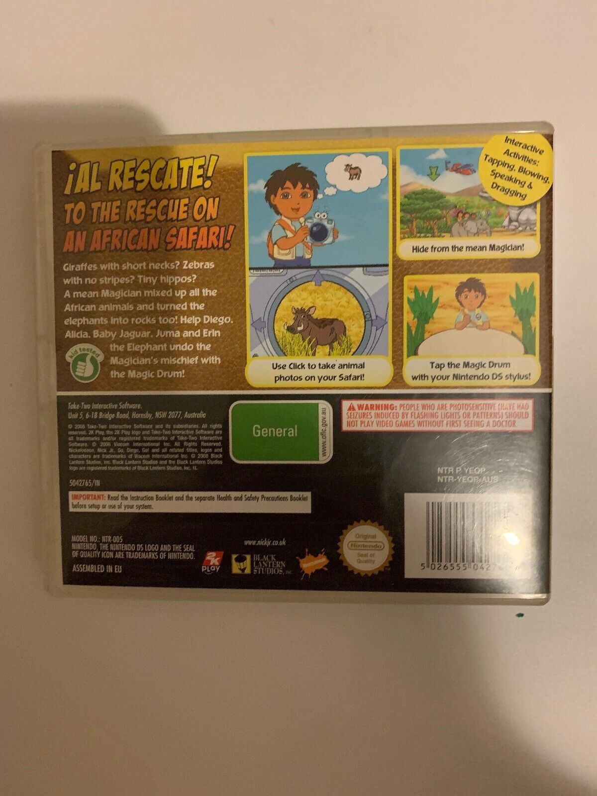 Go Diego Go: Safari Rescue Nintendo DS Game