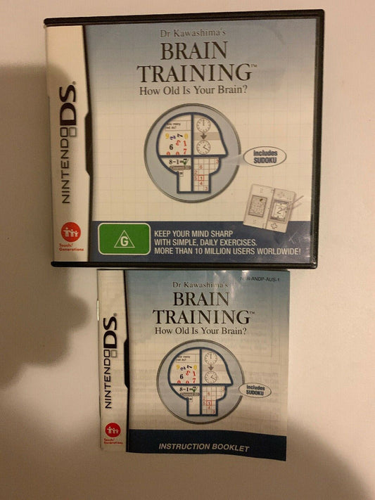Brain Training - Nintendo DS NDS Game with Manual
