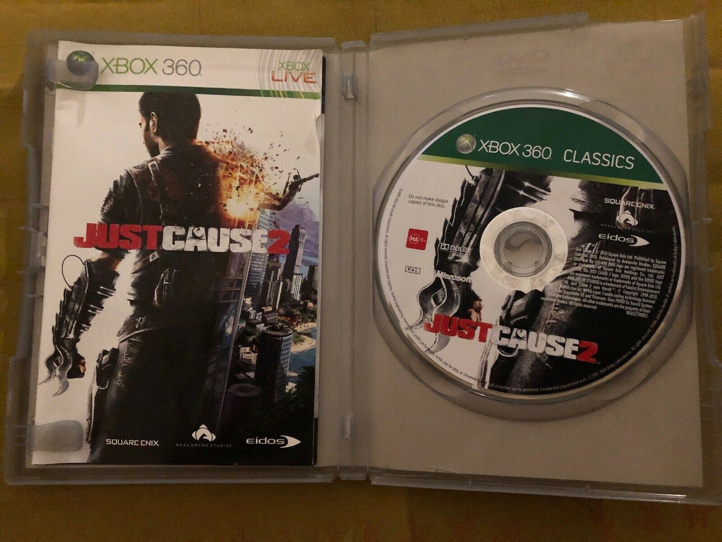 Just Cause 2 - Microsoft Xbox 360 PAL Game with Manual
