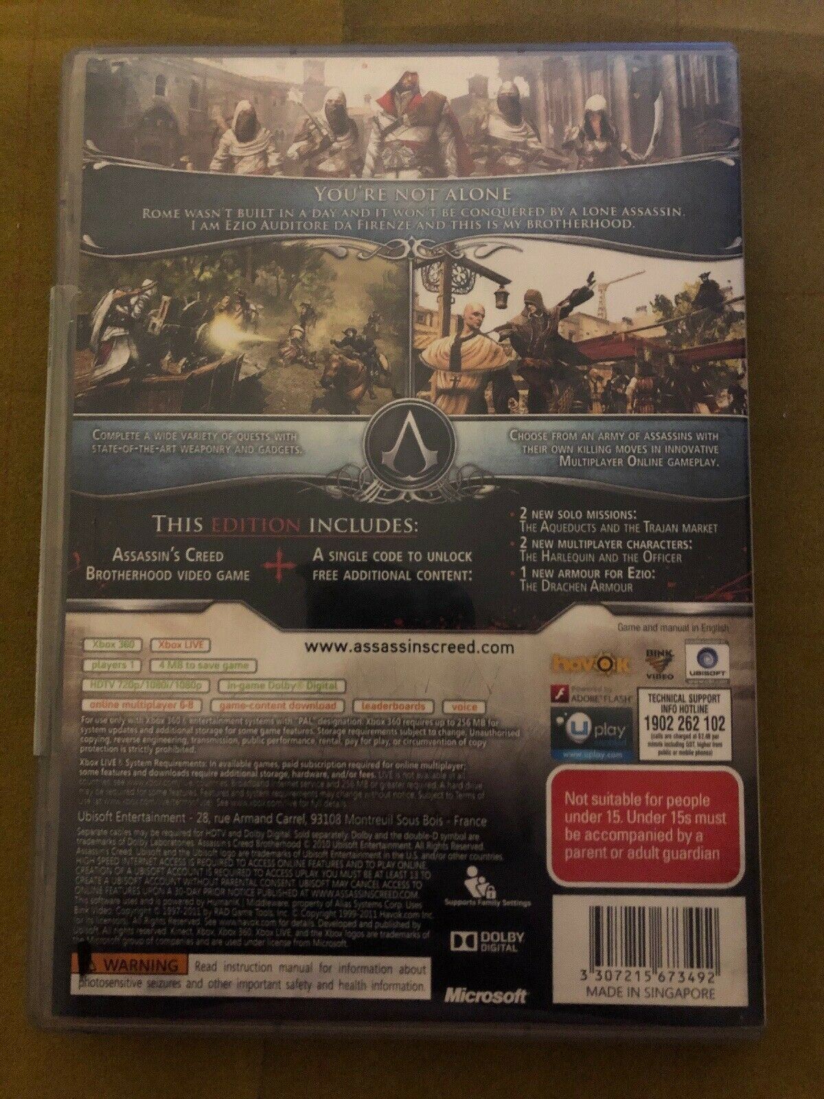 Assassin's Creed: Brother Hood - Microsoft Xbox 360 PAL Game
