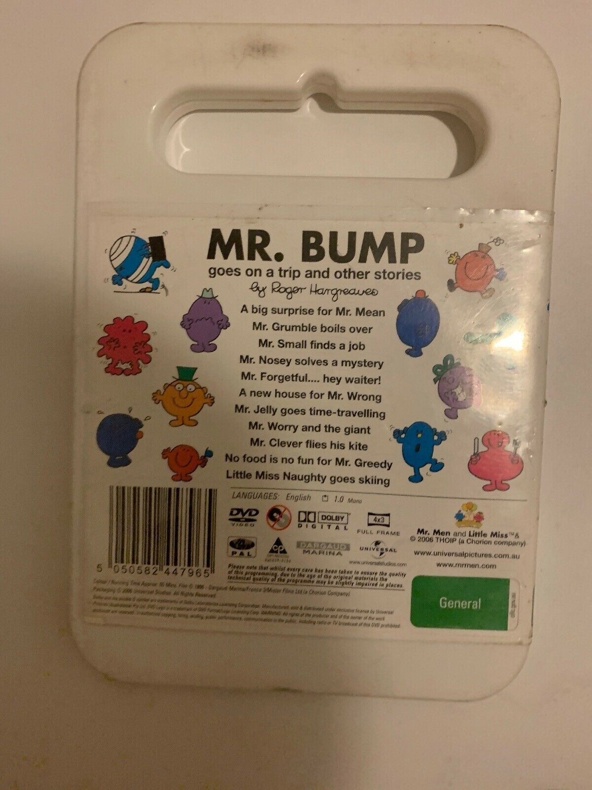 MR. BUMP GOES ON A TRIP by Roger Hargreaves DVD ***MR. MEN/LITTLE MISS ...
