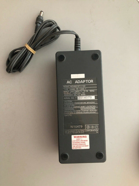 Genuine Mitsubishi Electric AC Adaptor R927P11102 24V 1A PE-1240-1