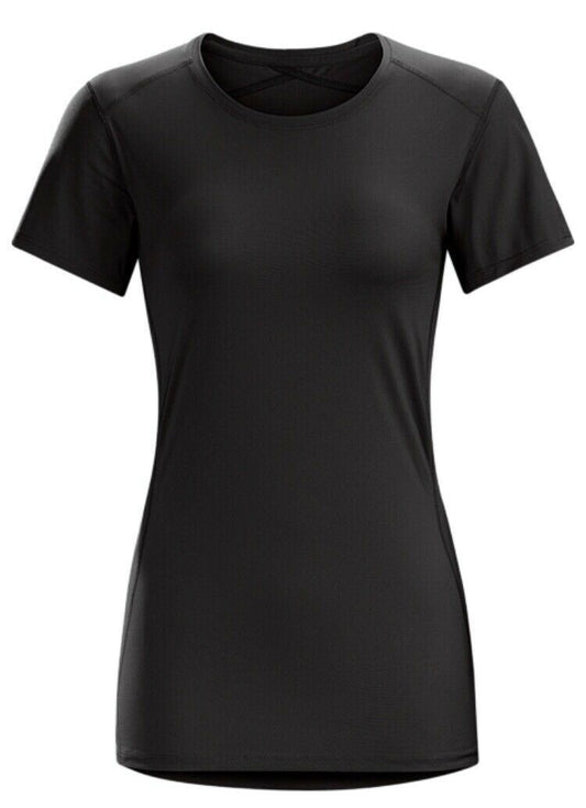 Arc'teryx Phase SL Superlight Base Layer Womens Crew Short Sleeve Top Black S