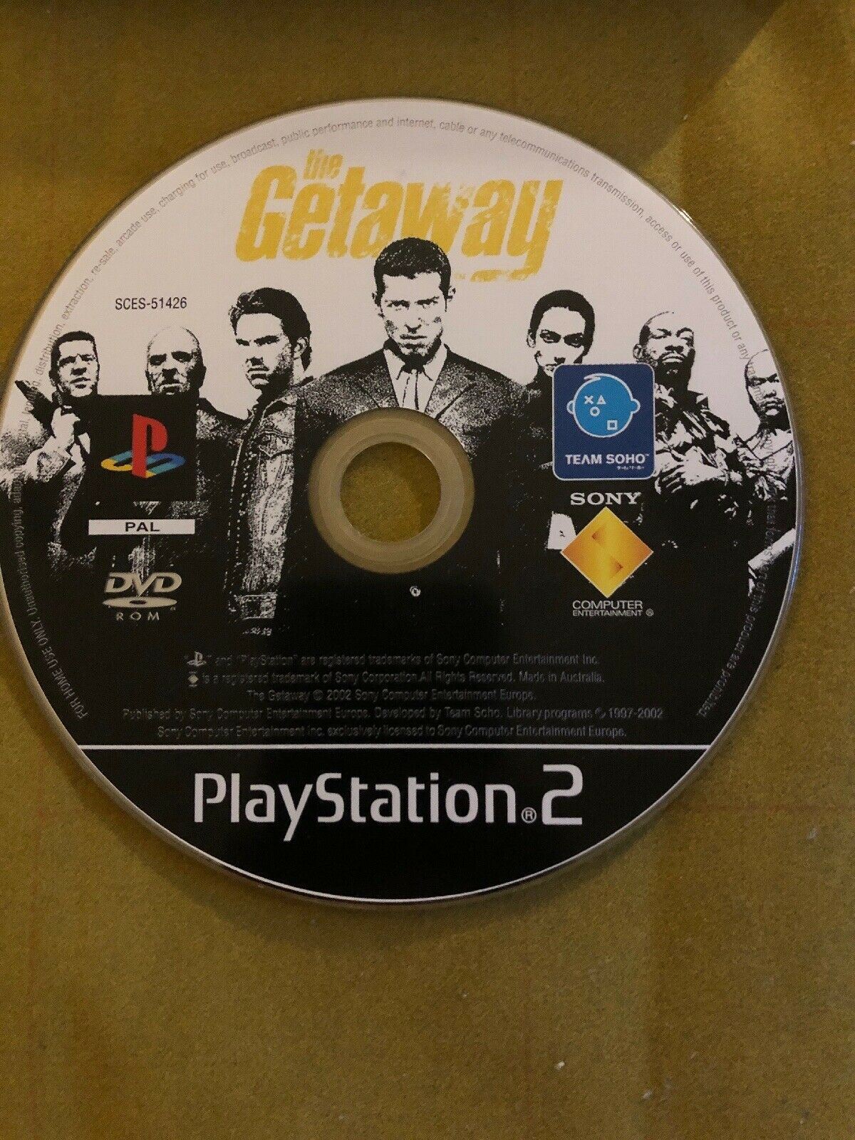 The Getaway - Sony Playstation 2 PS2 PAL Game Complete with Manual