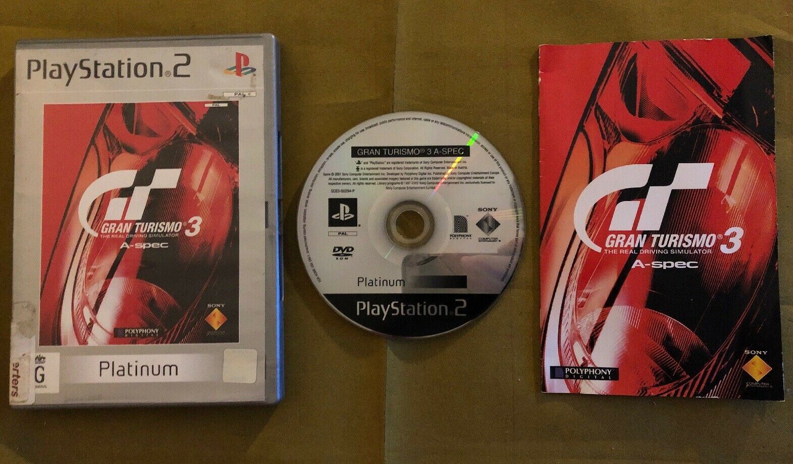 Gran Turismo A Spec 3 - PS2 PlayStation 2 Racing Game PAL /w Booklet ...